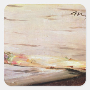 Manet   Spargel, 1880 Quadratischer Aufkleber