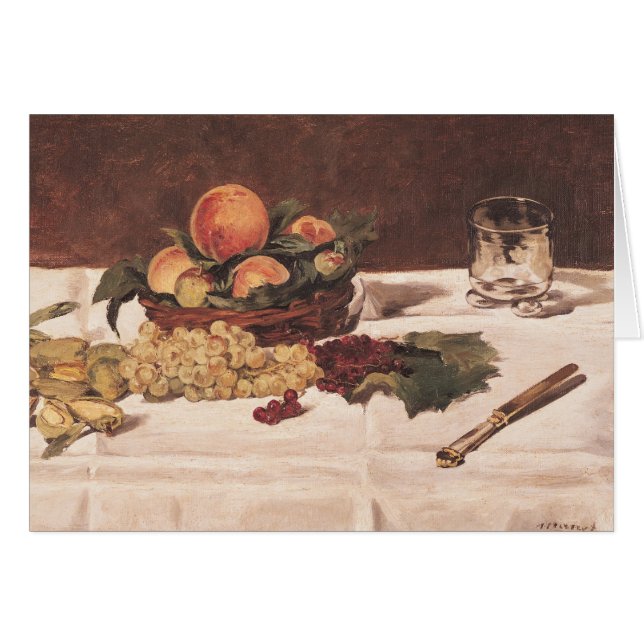 Manet | Still Life: Fruit on a table, 1864 (Vorderseite (Horizontal))