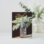 Manet Still Life White Lilacs Postkarte (Stehend Vorderseite)