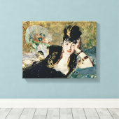 Manet The Lady with Fans Leinwanddruck (Insitu (Holzboden))