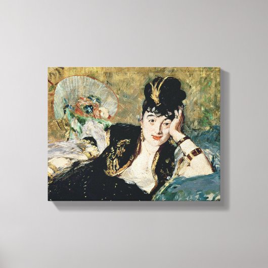 Manet The Lady with Fans Leinwanddruck (Vorderseite)