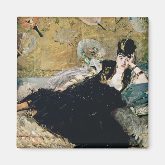 Manet The Lady with Fans Magnet (Vorne)