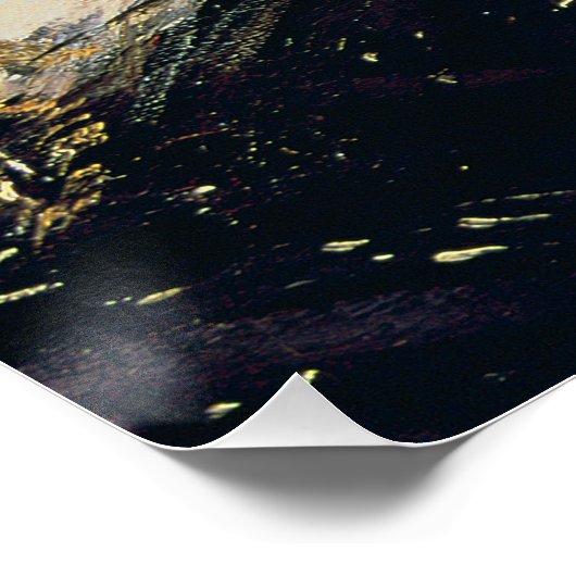 Manet The Lady with Fans Poster (Ecke)