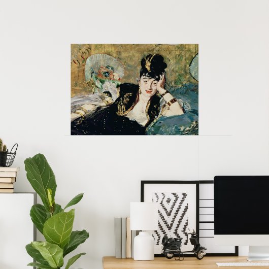 Manet The Lady with Fans Poster (Heimbüro)