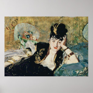 Manet The Lady with Fans Poster