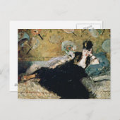 Manet The Lady with Fans Postkarte (Vorne/Hinten)