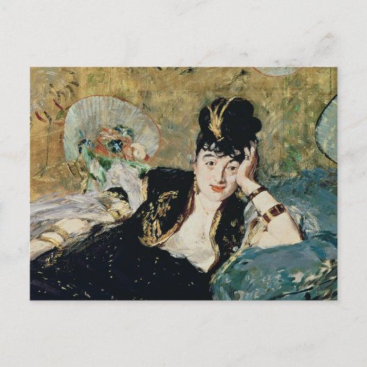 Manet The Lady with Fans Postkarte (Vorderseite)