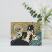 Manet The Lady with Fans Postkarte (Stehend Vorderseite)