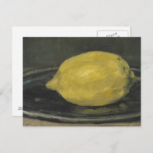 Manet | The Lemon, 1880 Postkarte (Vorne/Hinten)