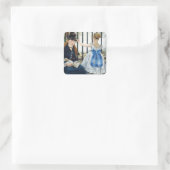 Manet the Railstopers Quadratischer Aufkleber (Tasche)
