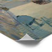 Manet - The Rue Mosnier with Flags (1878) Poster (Ecke)