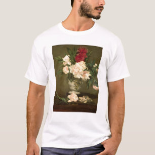 Manet   Vase Pfingstrosen auf einem kleinen T-Shirt