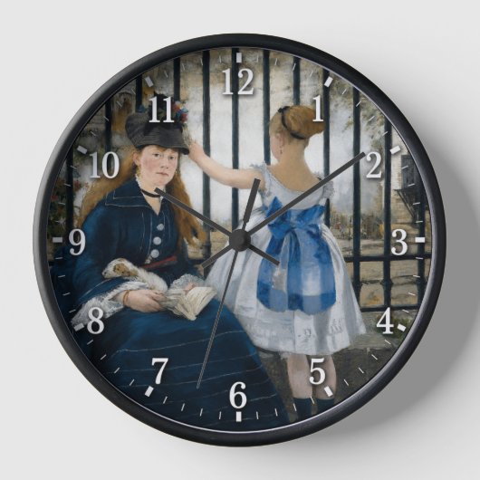 Manets "Die Eisenbahn" Uhr (Vorderseite)