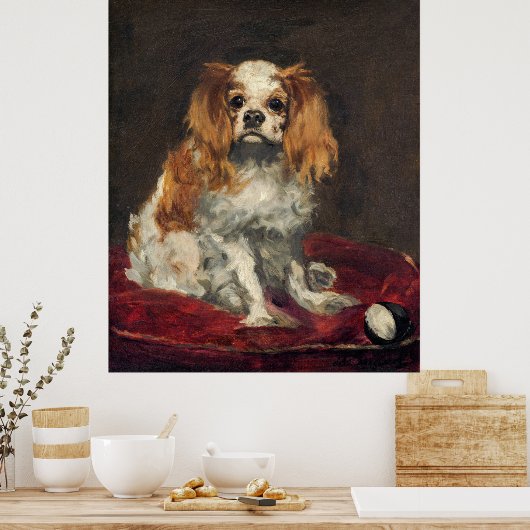 Manet's Dog Painting Poster (Küche)