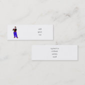 Manets kleiner Flutist ala Mini Visitenkarte (Vorne/Hinten)