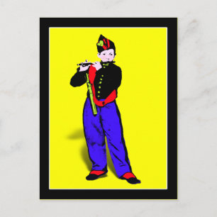 Manets kleiner Flutist ala Postkarte