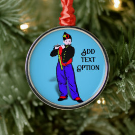 Manets kleiner Flutist Ornament Aus Metall