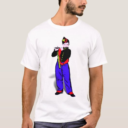 Manets kleiner Flutist Pop Art T-Shirt (Vorderseite)
