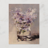 Manet's Lilacs in einem Glas Postkarte (Vorderseite)