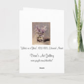 Manet's Lilacs in einem Glass-Beileid Karte (Rückseite)