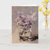Manet's Lilacs in einem Glass-Beileid Karte (Gelbe Blume)