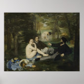Manet's The Luncheon auf dem Gras Poster (Vorne)