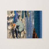 Manfred das Manatis am Strand Puzzle (Horizontal)