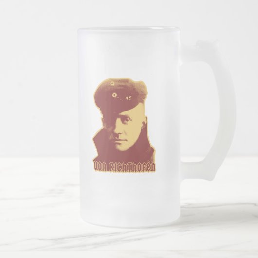 Manfred Von Richthofen Mattglas Bierglas (Rechts)