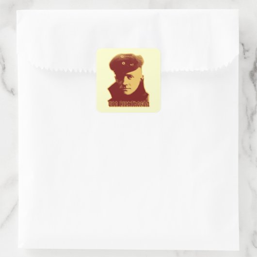 Manfred Von Richthofen Quadratischer Aufkleber (Tasche)