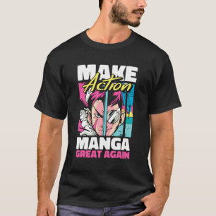 Manga Action Anime Otaku Kawaii Cosplay Japanisch  T-Shirt