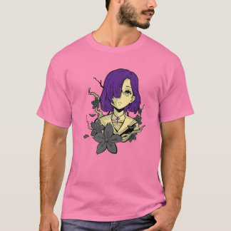 Manga - Alt Ästhetik - Japanisch Emo Anime Girl Pi T-Shirt