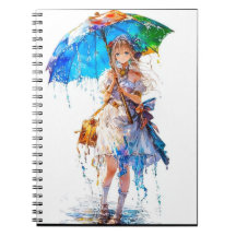 Manga Anime Spiral Foto Notebook