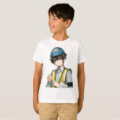 Manga Arbeitssicherheitsexperte T-Shirt (Vorne ganz)