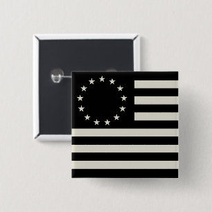 Manga, Betsy Ross Flag oder Circle American Flag Button