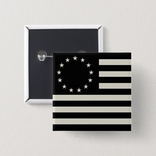 Manga, Betsy Ross Flag oder Circle American Flag Button (Vorne & Hinten)