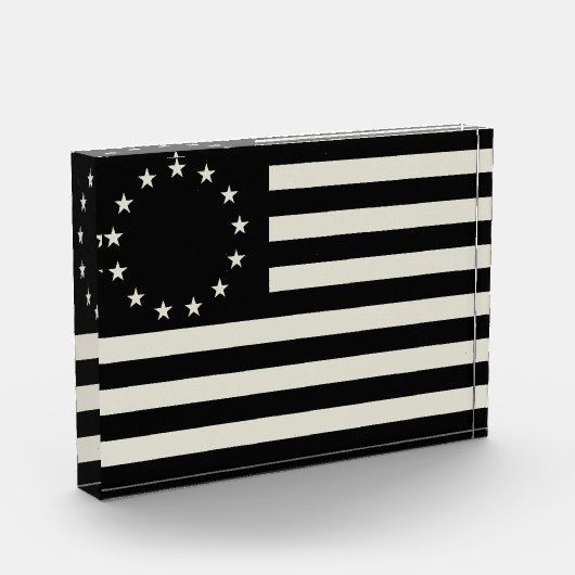 Manga, Betsy Ross Flag oder Circle American Flag Fotoblock (Links)