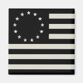 Manga, Betsy Ross Flag oder Circle American Flag Magnet (Vorne)