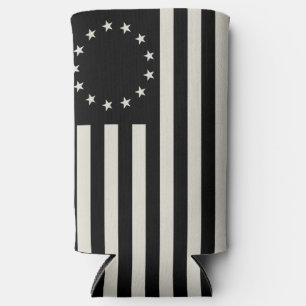 Manga, Betsy Ross Flag oder Circle American Flag Selters Dosenkühler