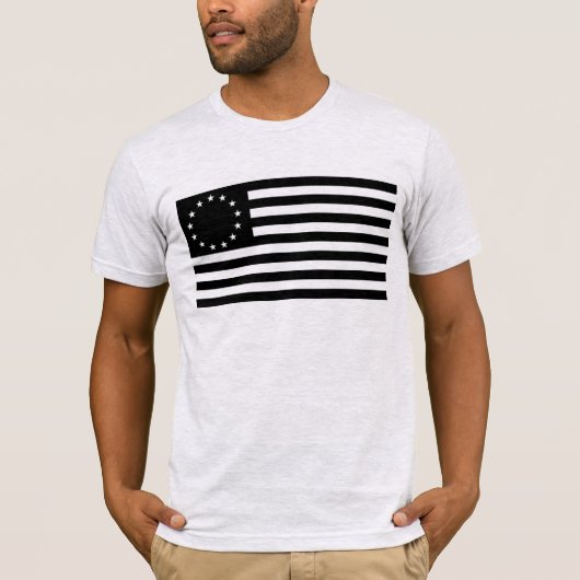 Manga, Betsy Ross Flag oder Circle American Flag T-Shirt (Vorderseite)