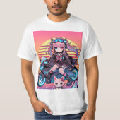 Manga Biker T-Shirt (Vorderseite)