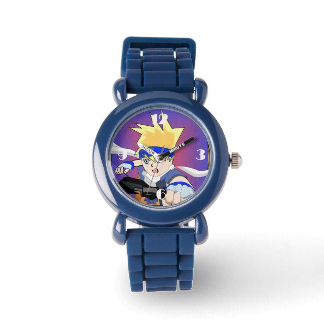 Manga Boy Armbanduhr (Vorderseite)
