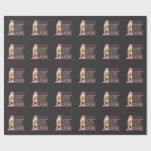 Manga Cosplay Fan Tee Geschenkpapier (Flach)