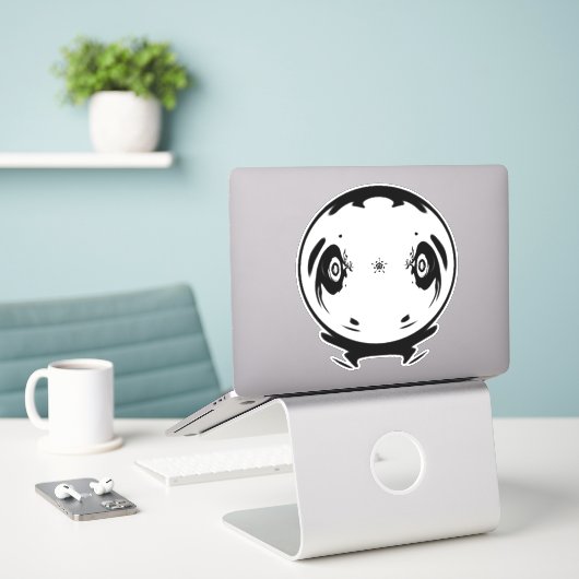 Manga-Ding Aufkleber (Laptop auf Schreibtisch)