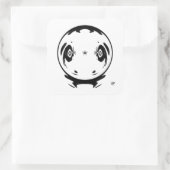 Manga-Ding Quadratischer Aufkleber (Tasche)