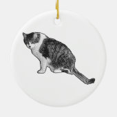 Manga Dot Cat Ornament Brightens Festive Decor (Hinten)