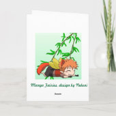 Manga fairy, Birthday Wishes Karte (Rückseite)