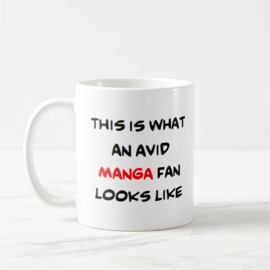 Manga-Fan, avid Kaffeetasse (Links)