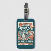 Manga-Fisch Gepäckanhänger (Vorderseite Vertikal)