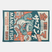 Manga-Fisch Geschirrtuch (Horizontal)