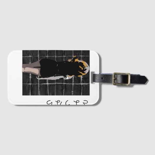 Manga-förmiges Design mit Abschied auf Japanisch Gepäckanhänger (Vorderseite (Horizontal))